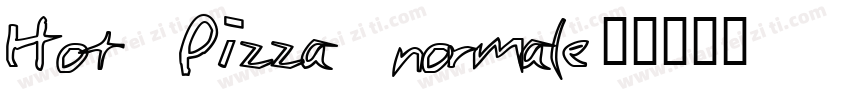 Hot Pizza normale字体转换